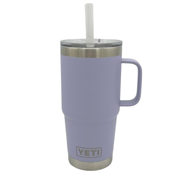 LASER ENGRAVED PERSONALIZATION YETI 25oz. STRAW LID TUMBLER IN COSMIC LILAC - Picture 1 of 2